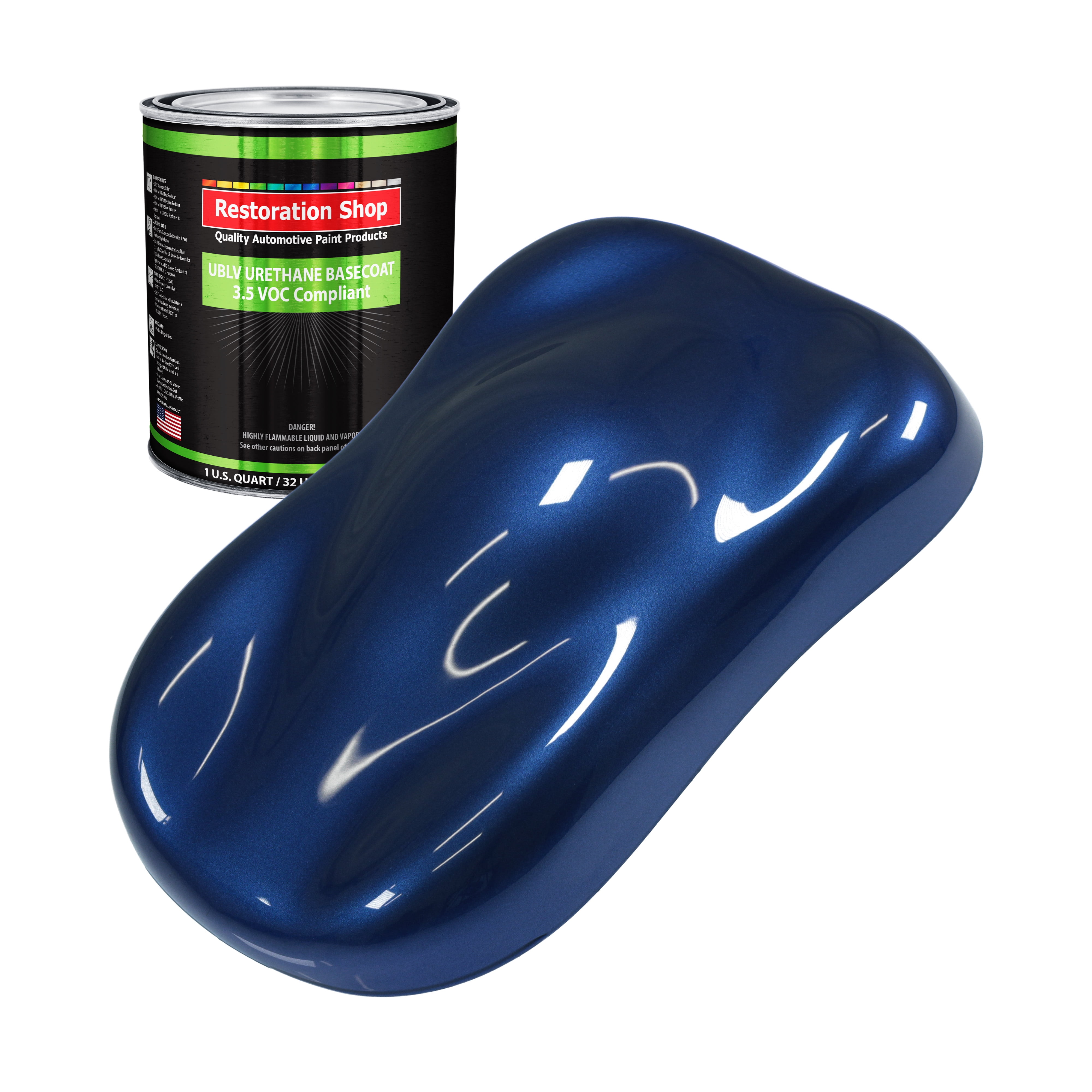 Daytona Blue Metallic 1 Quart Low VOC URETHANE BASECOAT Car Auto Body Paint