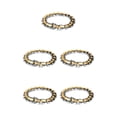thumbnail image 1 of Thinsony Distinctive Gothic Punk Dragon Scale Bangle 48 inches Cool and Contemporary Light Gold 7.48 Inch 5Set, 1 of 6