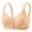Beige, variant on Bras for Women Front Closure Breathable Full Support Bra Womens Seamless Jelly Bras