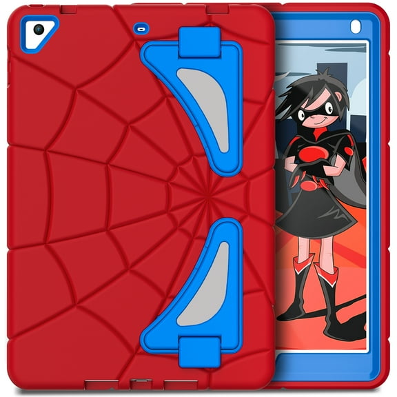 Dteck for iPad 6th/5th Generation Case 2018 2017, iPad Air 2 Case 2014 9.7 inch, Heavy Duty Shockproof Rugged Protective iPad 9.7" Case with Kickstand for Kids Boys Children 9.7inch ,D