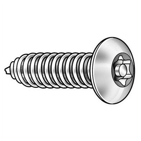 Tamper-Pruf Screws Scrw Sz #10,T25,18-8SS,1/2"L,PK25 91390