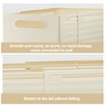 thumbnail image 5 of Storage Box with Built-in Side Handles Stackable Storage Containers with Edges Expandable Storage Bins with Hollow Handles Stable Stackable for Home, 5 of 8
