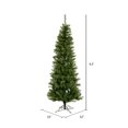 thumbnail image 4 of Vickerman 6.5' Salem Pencil Pine Artificial Christmas Tree, 300 Clear Dura-lit Lights, 4 of 8