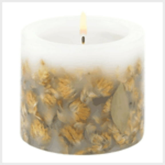 Dried Wildflower Candle