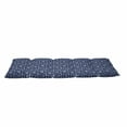 thumbnail image 2 of Navy Blue Floor Pillow Lounger Cover, Sailboat Vertical Stripe Pattern Anchor Fishes Gulls Paint Effect Nautical Theme, Nap Mat Printed Fabric Case for 5 Pillows, 88" x 36", Blue White, by Ambesonne, 2 of 5