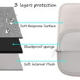 thumbnail image 3 of Mosiso Laptop Sleeve for MacBook Air Pro 13 inch M3 M2 M1 Lenovo Dell HP Asus Acer, Protective Neoprene Notebook Bag with Small Case, Rock Gray, 3 of 5
