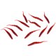 thumbnail image 1 of 12 x Señuelos de pesca realistas Accesorio de aparejos blandos para agua dulce (rojo), 1 of 5