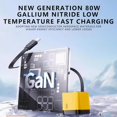 thumbnail image 3 of Chargeur GaN 3 en 1, Module de Charge Rapide Max 80 W Extensible avec Câble Type‐C et 2 Ports USB, Chargeurs de Téléphone Rétractables Prise Murale, Charge Rapide à Trois Ports, pour Téléphone et Ordinateurs Portables (Jaune), 3 of 8