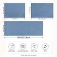 thumbnail image 4 of Dailycode Satin Pillow Case Standard Silk Pillow Cover for Hair and Skin Envelope Closure Sea Blue 20"x26", 4 of 9