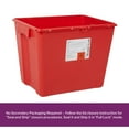 thumbnail image 4 of McKesson Biohazard Sharps Container, Puncture-Resistant Lockable Bin - Red, 8 gal, 9 Ct, 4 of 7