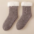 thumbnail image 2 of Voska Women's Warm Fleece Lined Floor Socks Sherpa Thick Snow Socks Cozy Sleeping Socks Home Winter Gift for Women Girls Gray One Size, 2 of 4