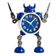 thumbnail image 2 of Que No Hace Tictac Reloj Despertador De Noche Relojes De Despertador Adornos De Mano - Azul Baoblaze Despertador analógico para niños, 2 of 7