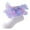 Purple, variant on Daznico Toddler Socks Floor Socks Lace Socks with Ripple and Ruffle Socks for Toddler Girls