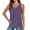 Purple, variant on Daznico Tank Tops for Women,Womens Tank Tops Loose Fit V Neck Ruched Sleeveless Tops Casual Basic Shirts,Size XXL