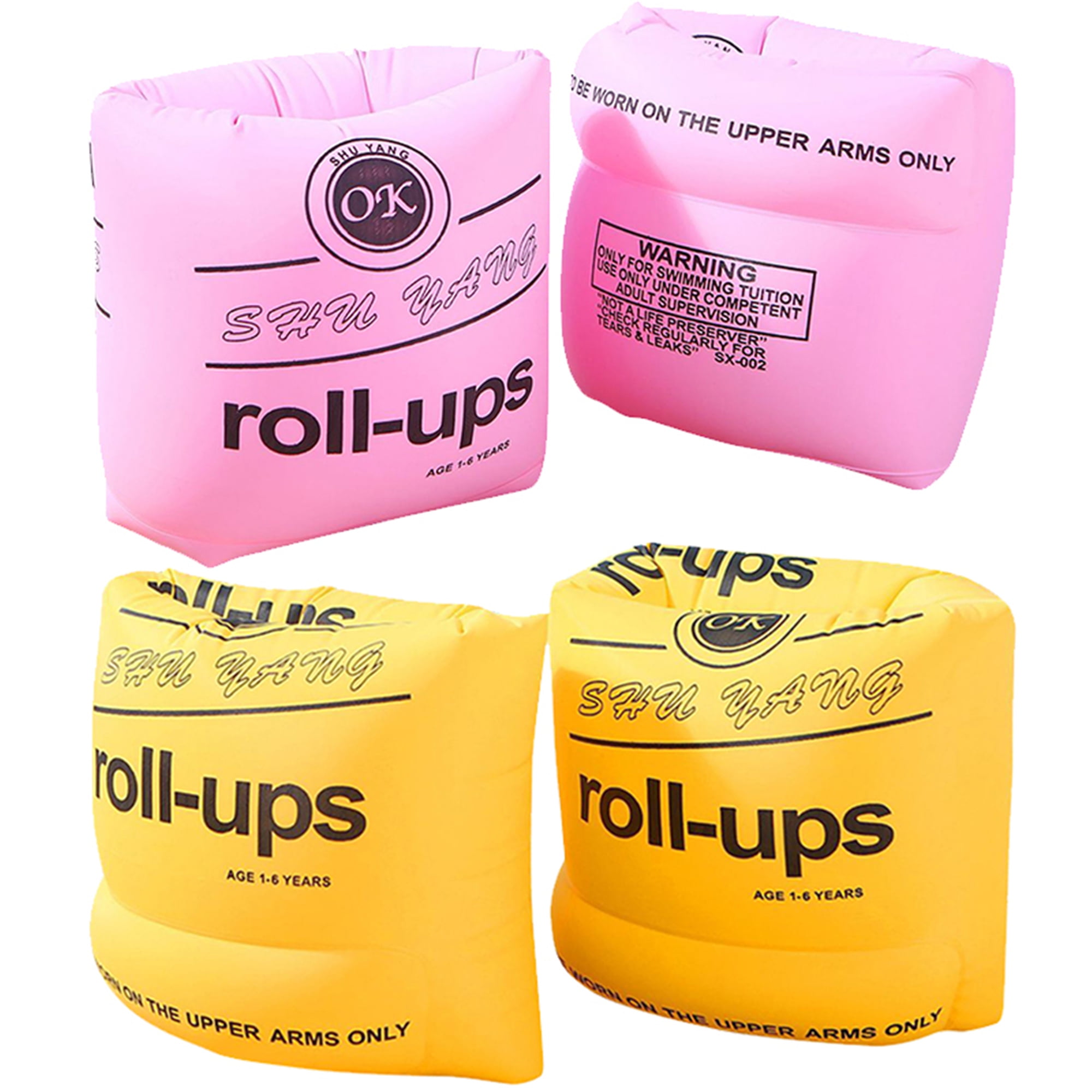 Swim Arm Floats for Kids Toddler, Elbourn 2 Pair Child Adult Swimming