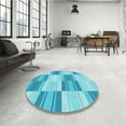 thumbnail image 4 of Ahgly Tapis Rectangulaire Lavable en Machine Intérieur Transitionnel Turquoise Foncé Vert, 3 Pieds x 5 Pieds, 4 of 7