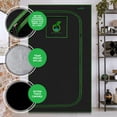 thumbnail image 5 of Medium Hydroponic Grow Tent Garden - Reflective 600D Mylar with Observation Window and Floor Tray for Indoor Plant Growing, 5 of 8