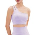 thumbnail image 1 of Qarigey Sujetador deportivo Fitness Top Gym Outfit Diseño sexy Multiusos Running Recortado Transpirable High Impact Crop Athletic Ropa interior Morado/XL, 1 of 6