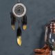 thumbnail image 2 of 40 plumas de ganso negras con punta inferior dorada, 2 of 5