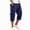 Navy #005, variant on Mens Cargo Shorts Tactical Travel Relaxed Fit Below the Knee Shorts Hiking Summer Lightweight Bermuda Shorts, 3XL
