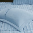 thumbnail image 4 of Madison Park Ensemble Mini Couette en Fausse Fourrure 100 % Polyester Bleu Aqua, 4 of 10