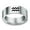 Aquarius Silver, variant on Men's Stainless Steel 12 Constellation Ring 8MM Wedding Band Horoscope Zodiac Signs Simple Aquarius Silver Size 12