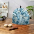 thumbnail image 3 of ZUXONGSY Marble Stripes Tea Cozies Covers Tea Pot Cover with Hanging Ring Anti-Dust Polyester Canvas Teapot Cover Insulation and Keep Tea Warm Teapot Cover Cozy for Gifts, 3 of 7