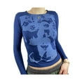 thumbnail image 2 of Qiylii Women Slim Fit T-shirt, O-neck Girls Print Long Sleeve Pullover, 2 of 9