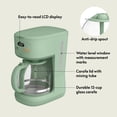 thumbnail image 2 of bella 12 Cup Programmable Drip Coffee Maker with Glass Carafe, Auto Shut-Off, Seaglass, 2 of 8