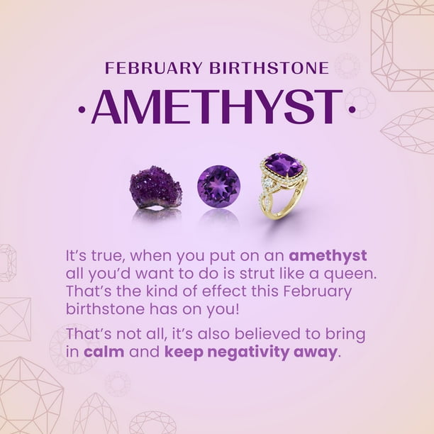 Purple Amethyst Meaning What Are February Birthstones February 11