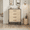 natural oak + black, variant on 4 Dresser for Bedroom Home Living Room 38.6"Tall Chest Built-in Handle Drawers with Storage Freestanding Wooden Closet Dresser for Bedroom natural oak + black