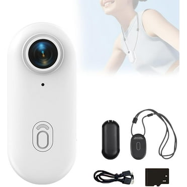 Snap Cam - 1080p/4k Wearable Snapcam Go Snap Pov Thumb Action Camera, Mini Wifi Body Cam Tiny Size Mount Anywhere, Pov Portable Video Recorder Waterproof Camcorder with Memory Card(Black-1080P,32g)