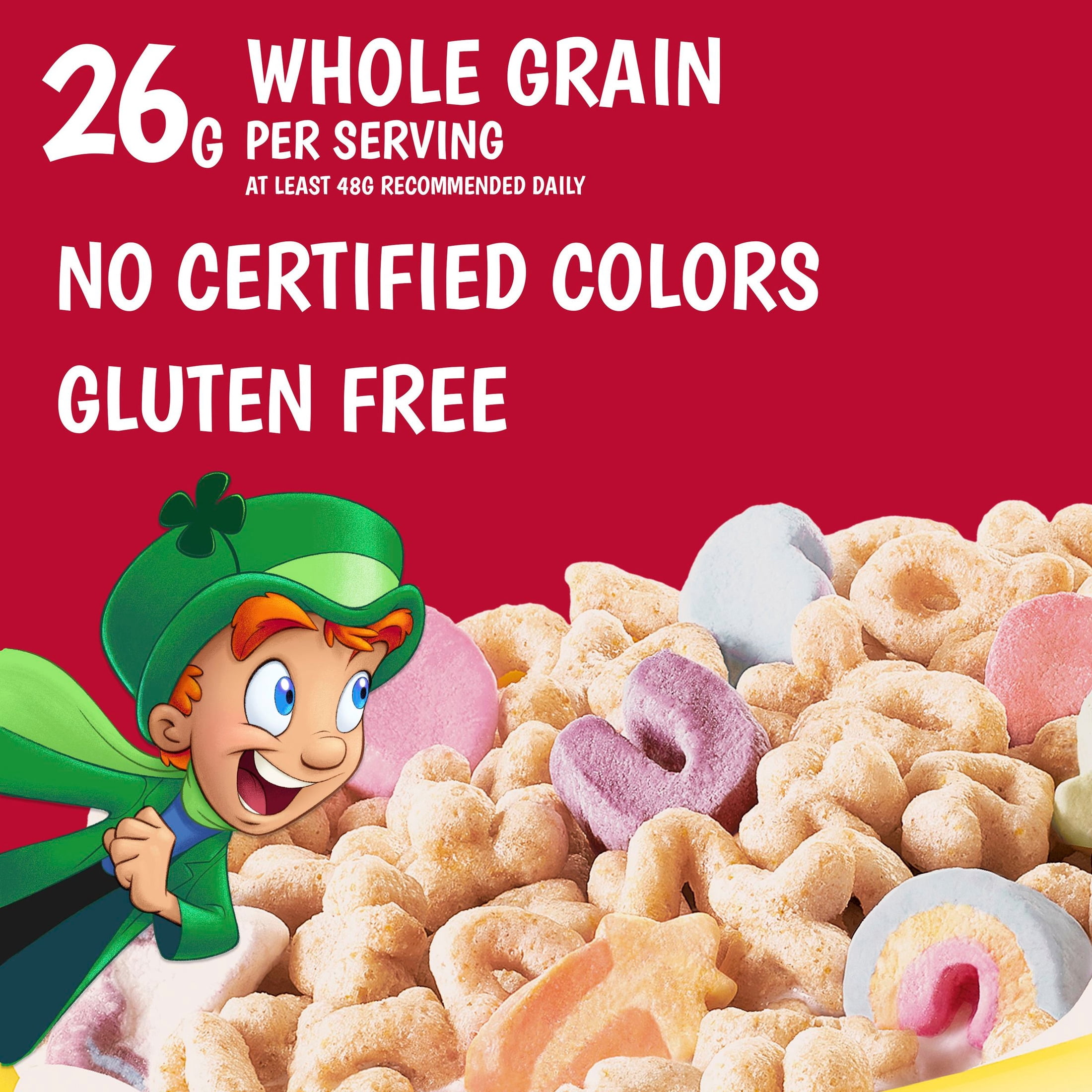 (2 pack) Lucky Charms with Marshmallows Breakfast Cereal Cup, Gluten Free, Single Serve, 1.7 oz