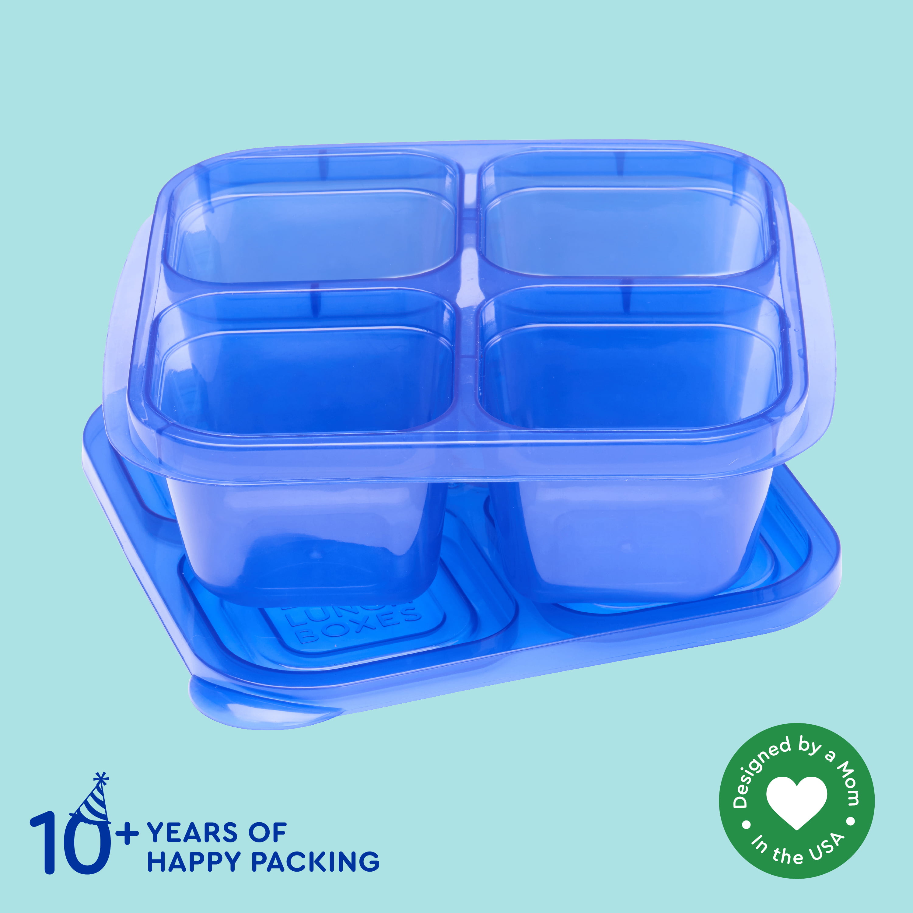 Tupperware Lunch-N-Things Divided Container Snacks Crafts Bento Box 4195A-2  Blu