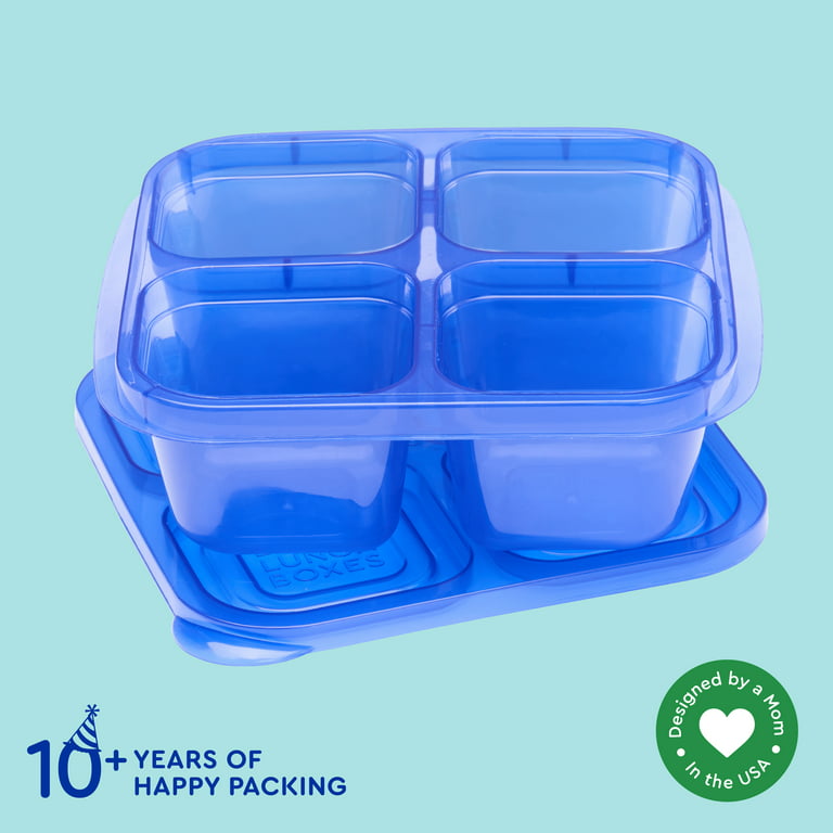 Aohea Easy Lunch Boxes Containers BPA Free 4/6 Compartments Bento