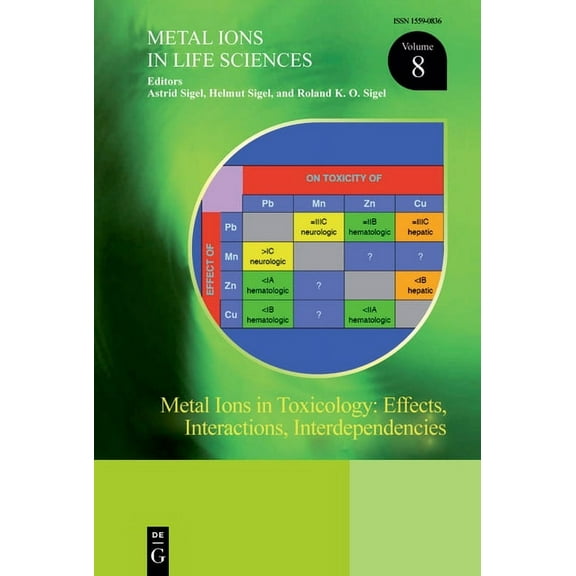 Metal Ions in Life Sciences Metal Ions in Toxicology: Effects, Interactions, Interdependencies, Book 8, (Hardcover)