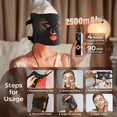 thumbnail image 3 of Red Light Therapy for Face-LED Face Mask Light Therapy with 3 Gears,2500mAh Battery,Remote Control,Infrared Red Light Therapy Mask for Home Working Travel Yoga Sleep, 3 of 9