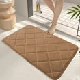 thumbnail image 3 of Bath Mats for bathroom, Absorbent Non-Slip Bathroom Floor Mat, Sponge Carpet for Toilet and Kitchen Bath Mat for shower | Coffee KTFgvq, 3 of 8