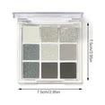 thumbnail image 3 of Teissuly Smokey Eyeshadow Palette, 9 Colors Black White Gray Smoky Eye Shadow Pallet, Highly Pigmented Matte Shimmer Neutral Goth Makeup Pallet, Cool Tone Sliver Gray Makeup Palette Teissuly WER202312145356, 3 of 9