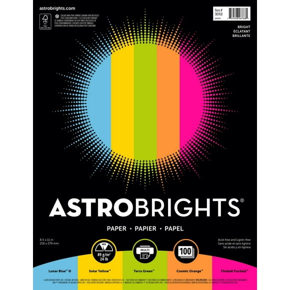 Astrobrights "Bright" 5-Colour Paper Assortment