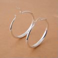 thumbnail image 2 of K-KED Rose Gold Hoop Earrings Creative Round Cut Cubic Zirconia Women Delicate Jewelry A Pair-Rose Gold, 2 of 5