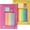 Pink and Yellow, variant on Mr. Pen- Pencil Pouch, 2 Pack, Green and Orange Pencil Pouches, Pencil Pouch for 3 Ring Binder Pencil Pouch, Pencil Cases, Flat Pencil Case for Binder Pouch