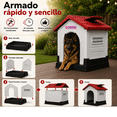 thumbnail image 4 of Casa Para Perro Q Perrón Raza Grande Térmica Impermeable con Ventilación Piso Elevado, Fácil de Limpiar y Armar, 4 of 5