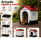 thumbnail image 4 of Casa Para Perro Q Perrón Raza Grande Térmica Impermeable con Ventilación Piso Elevado, Fácil de Limpiar y Armar, 4 of 5