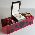 thumbnail image 2 of T'z Tagz 20x3x4 Unique Valentine Jewelry Display Stand Red with Black Hearts, 2 of 7