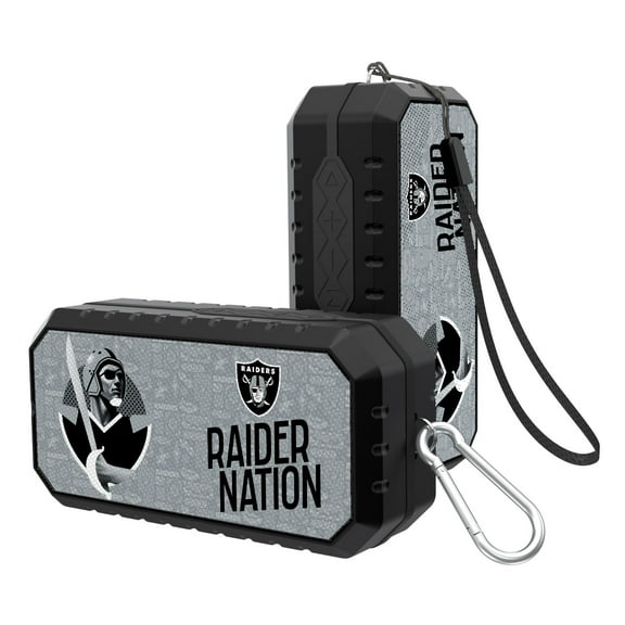 Keyscaper Black Las Vegas Raiders Water Resistant Bluetooth Speaker