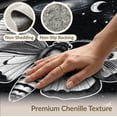 thumbnail image 6 of ODIKA 9'x12' Washable Area Rug Death Academic Moth Witchy Astral Scrollwork Academia Gothic for Master Suite, California King, Under Bed, Non-Shedding, Easy Care, 6 of 7