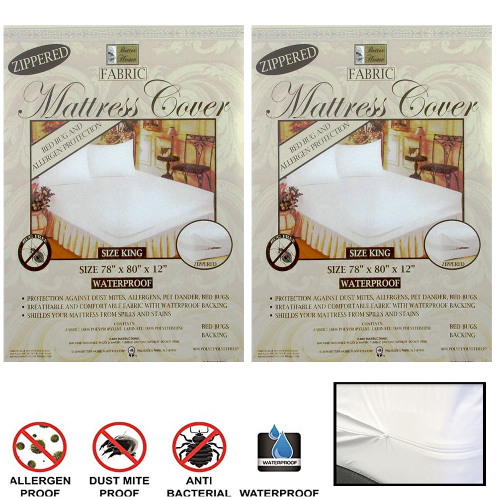 Single Anti-dust mite Waterproof and Breathable Zipped Mattress Cover Tural 