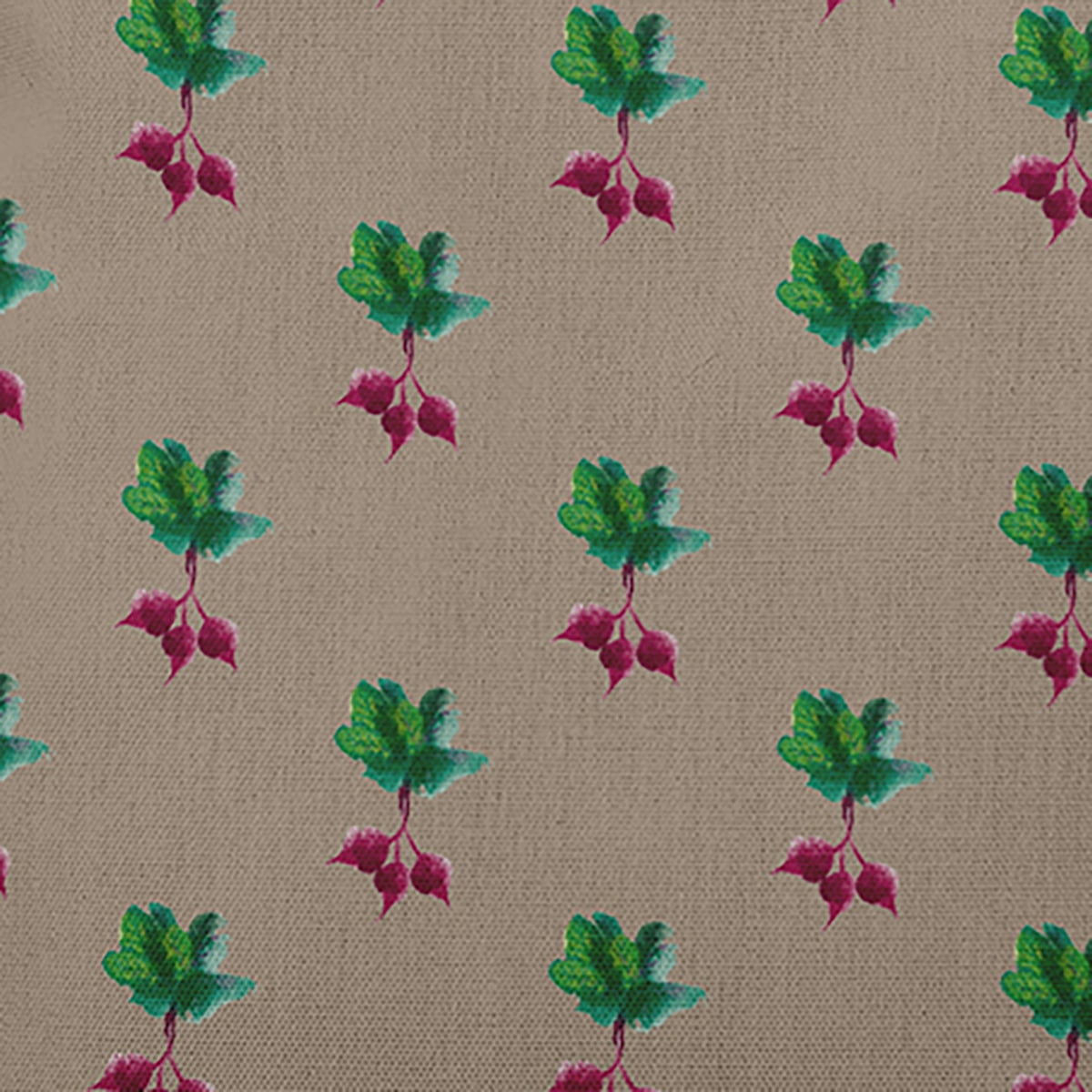 16" x 16" Simply Daisy Radishes Pattern Polyester Indoor/Outdoor Pillow, Doe Qty 1