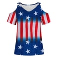 thumbnail image 4 of Camisas de Manga Corta para las Mujeres Cuello Redondo de Impresión Casual, Top de Blusa para el Hogar Y el Uso Diario, Camisa de Moda de las Cuatro Estaciones de las Mujeres, 4 of 4